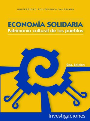 cover image of Economía solidaria. Patrimonio cultural de los pueblos